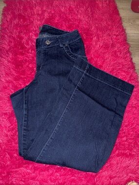 Venezia Navy Boot-Cut Stretch Jeans